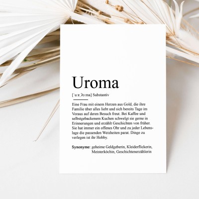 Grußkarte UROMA Definition - 3