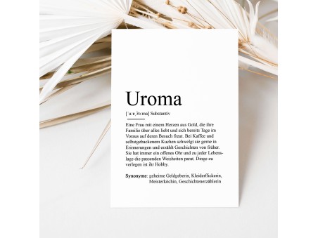Grußkarte UROMA Definition - 3