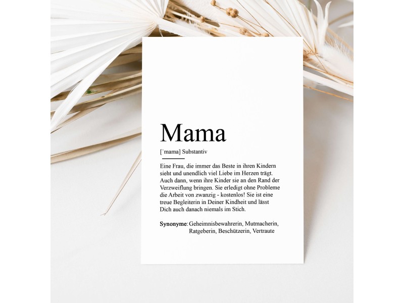 Postkarte MAMA Definition - 1