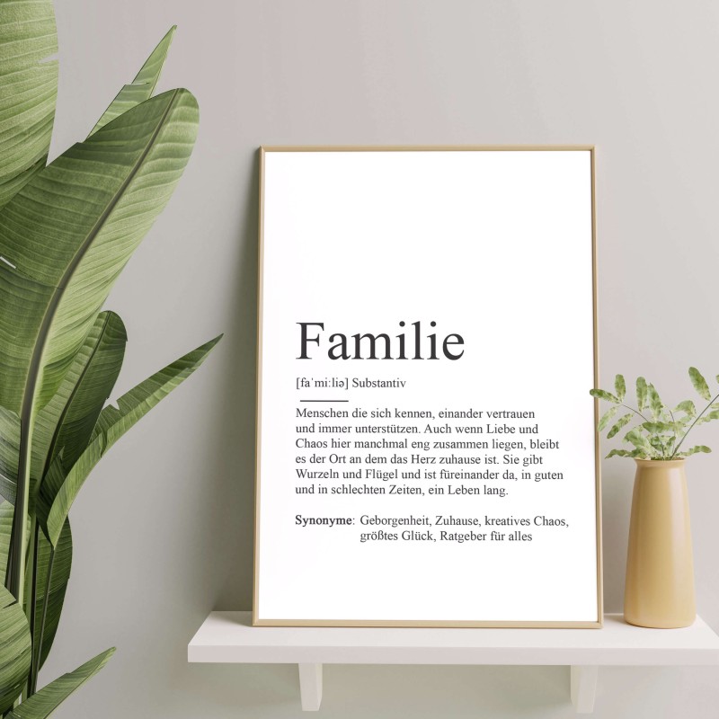 Poster FAMILIE Definition - 1